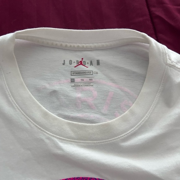 JORDAN MEN PARIS SAINT-GERMAIN LONG SLEEVES TEE (WHITE) - Picture 4 of 6